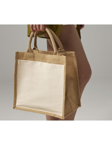 WES-W426-Cotton Pocket Jute Midi Bag